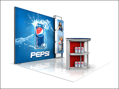 ecoSmart custom modular trade show display eco-friendly.