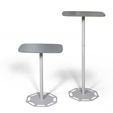 Expolinc portable table with two sizes.