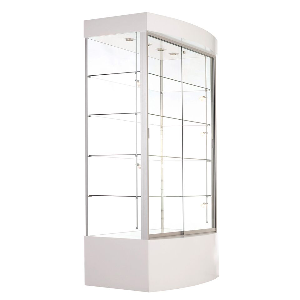 Tower showcase for display products.