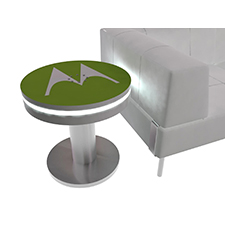 Custom table with built in charging station