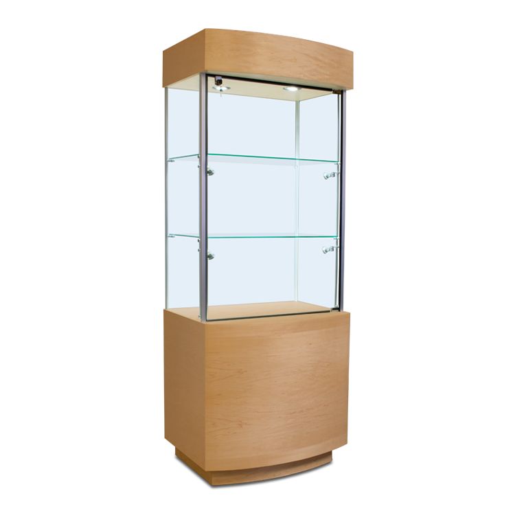 Tower showcase for display products.