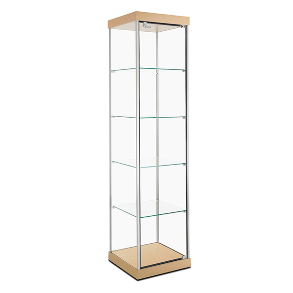 Tower showcase for display products.