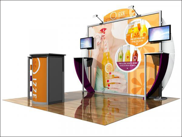 ecoSmart custom modular trade show display portable exhibit.