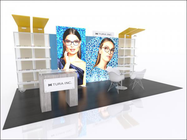 EcoSmart custom modular trade show display 10x20