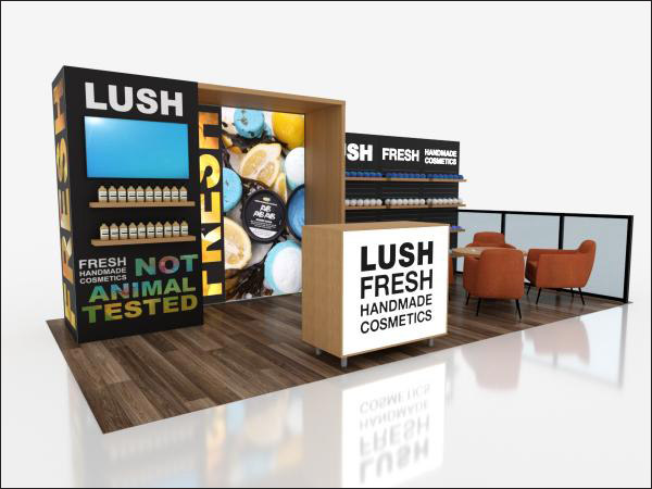 EcoSmart custom modular trade show display