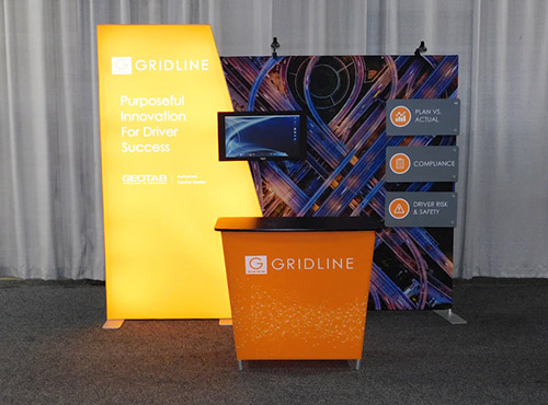 Featherlite Radiant Backlit trade show displays