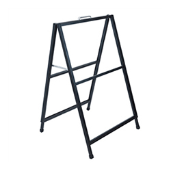 Metal a-frame sign stand for outdoor or indoor.
