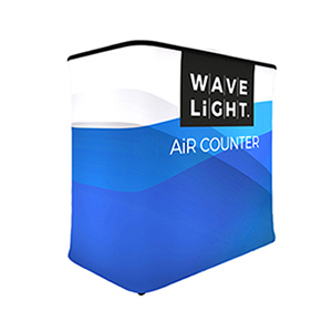 Wavelight rectangular or square inflatable backlit counter with vibrant 